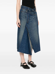 Junya Watanabe Skirts Blue asymmetric denim
