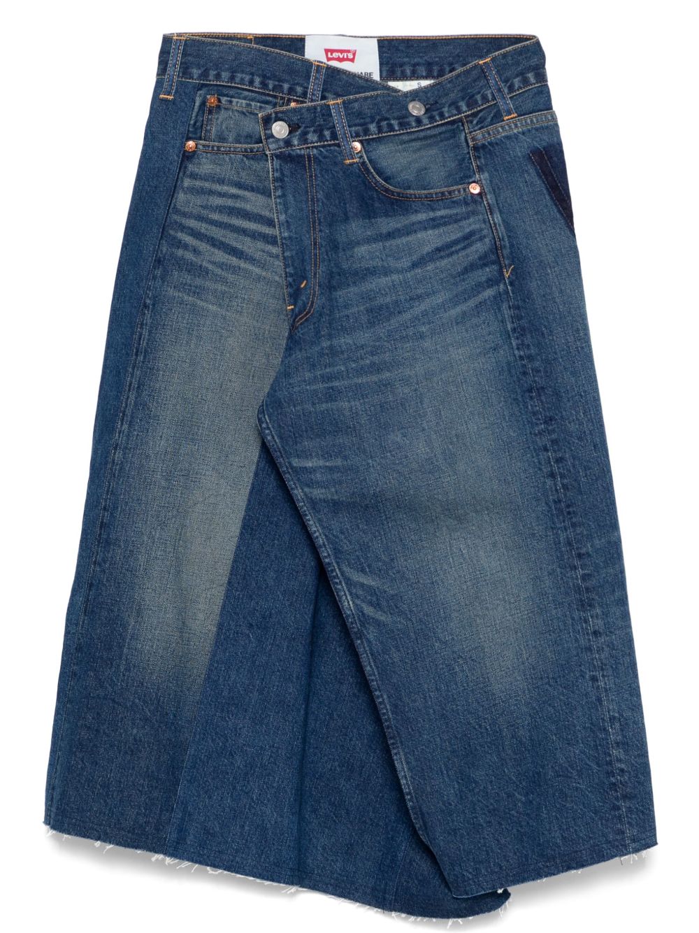 Junya Watanabe Skirts Blue asymmetric denim