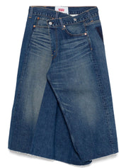 Junya Watanabe Skirts Blue asymmetric denim