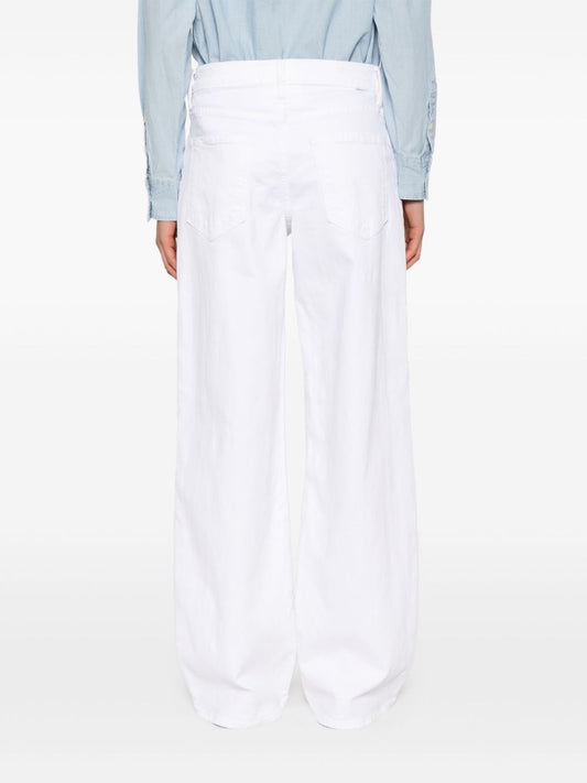 Mother Jeans White — Tailored White Denim
