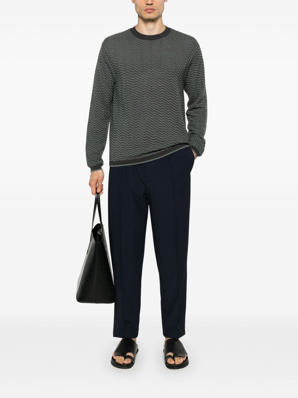 Pantalon EMPORIO ARMANI EXCLUSIVE en nylon bleu