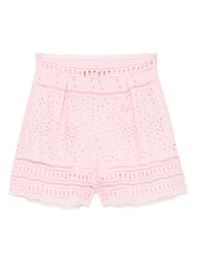 Ermanno Scervino Shorts in Pink Lace
