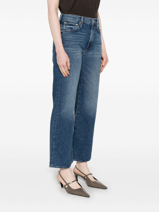 Mother Jeans Blue — Cropped Dodger Ankle Jeans
