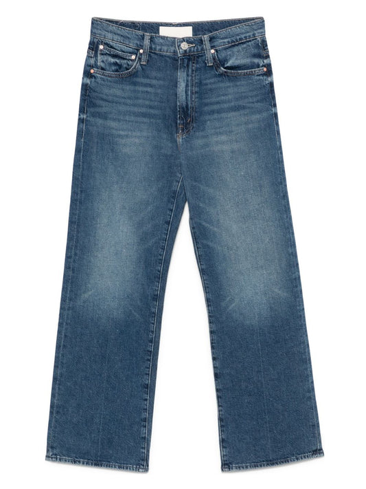 Mother Jeans Blue — Cropped Dodger Ankle Jeans