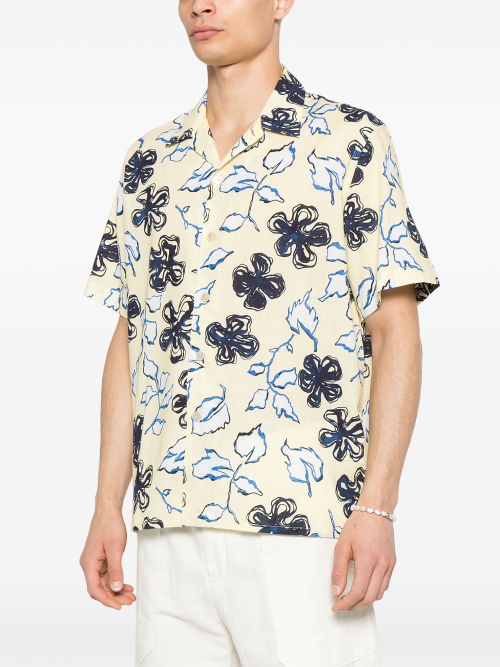 Paul Smith Shirts Yellow cotton shirt