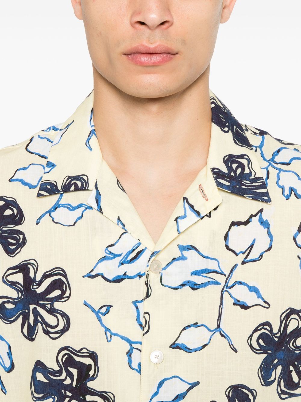 Paul Smith Shirts Yellow cotton shirt