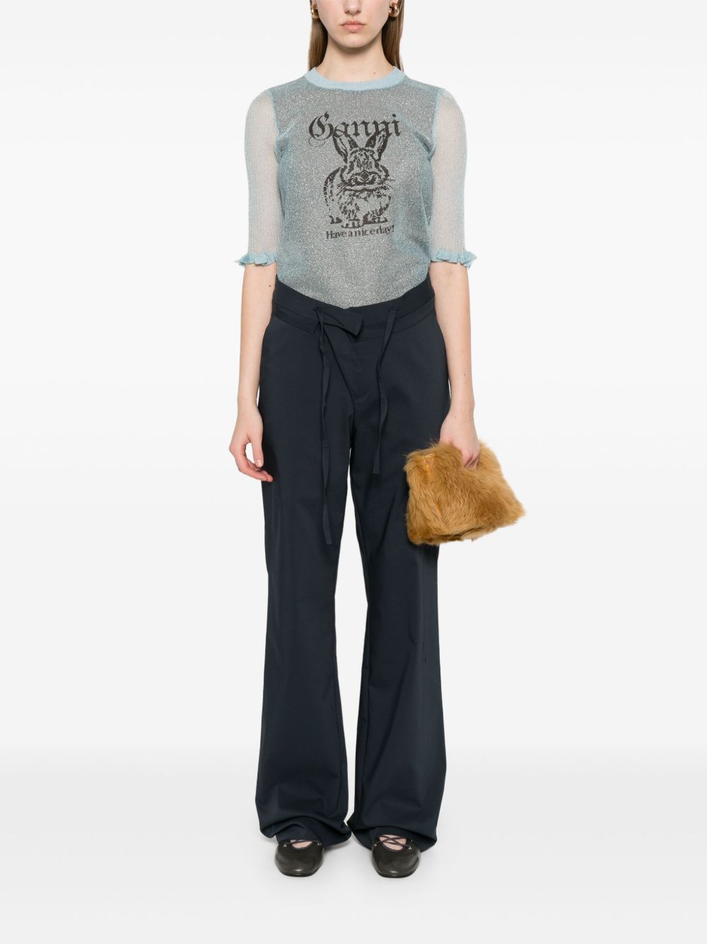 Suéteres GANNI Azul Claro