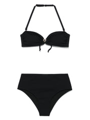 Bikini de cintura alta negro Emporio Armani Sea clothing