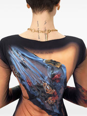 Marine Serre Dresses Beige long dress