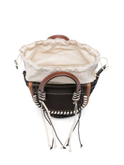 CUBA LAB Bags.. Habanera bucket bag in cedar brown