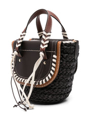 CUBA LAB Bags.. Habanera bucket bag in cedar brown