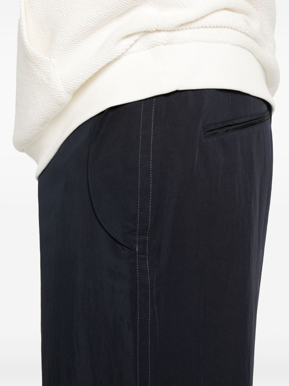 Pantalon EMPORIO ARMANI EXCLUSIVE en nylon bleu