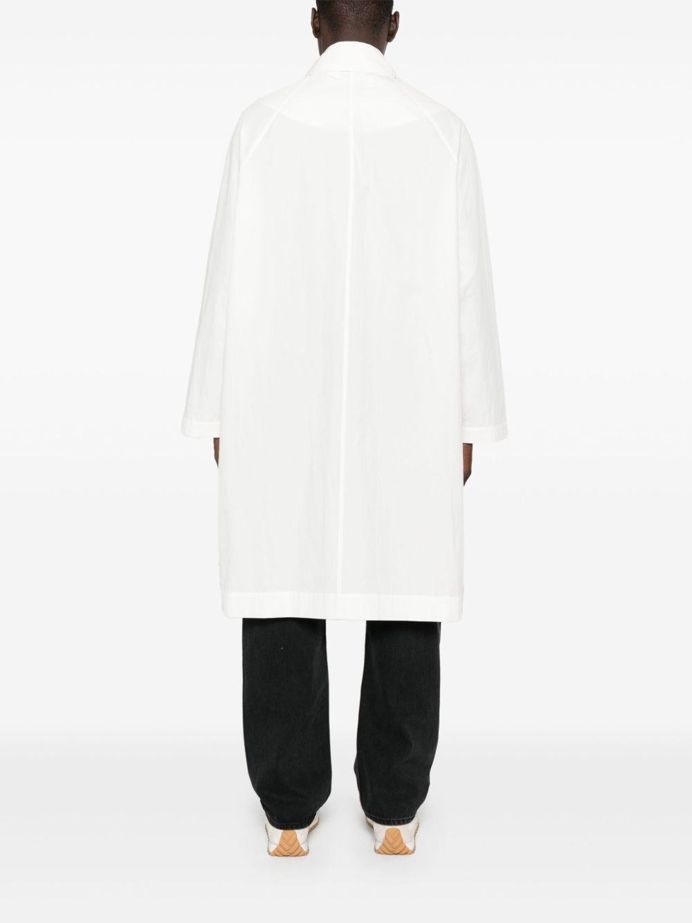 Manteau en coton mélangé blanc Studio Nicholson Coats