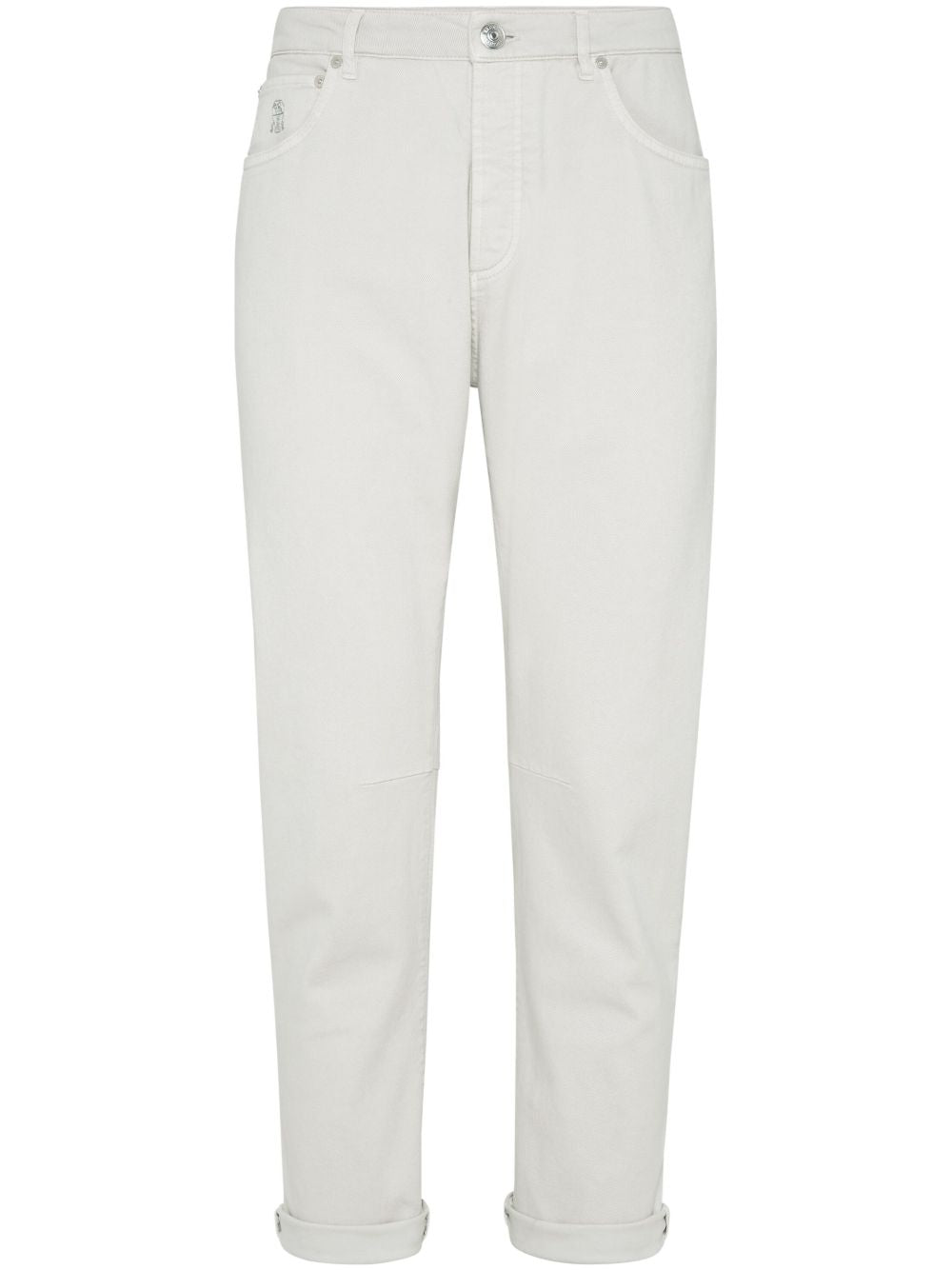 Brunello Cucinelli Trousers — Light Grey Men’s Pants
