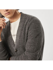 Brunello Cucinelli Grey Cotton Knit Cardigan