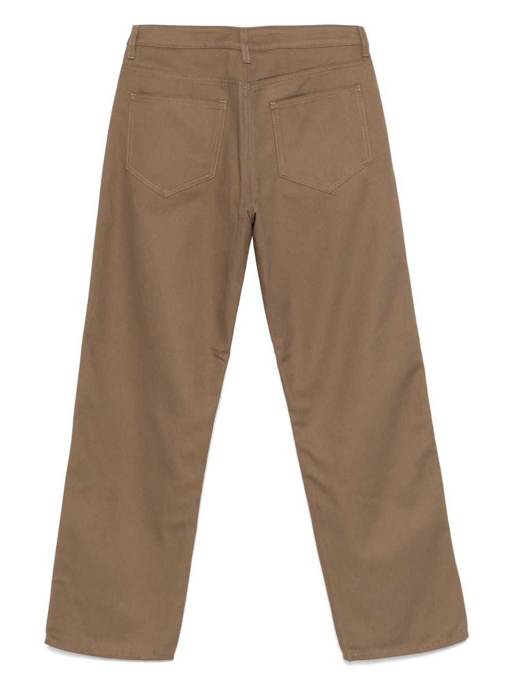 Emporio Armani Brown Organic Cotton Trousers