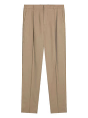 Saint Laurent Trousers Beige high-waisted wool