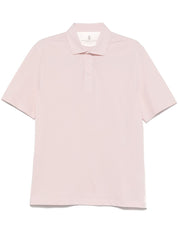 Brunello Cucinelli T-shirts and Polos in Pink Cotton Piquet