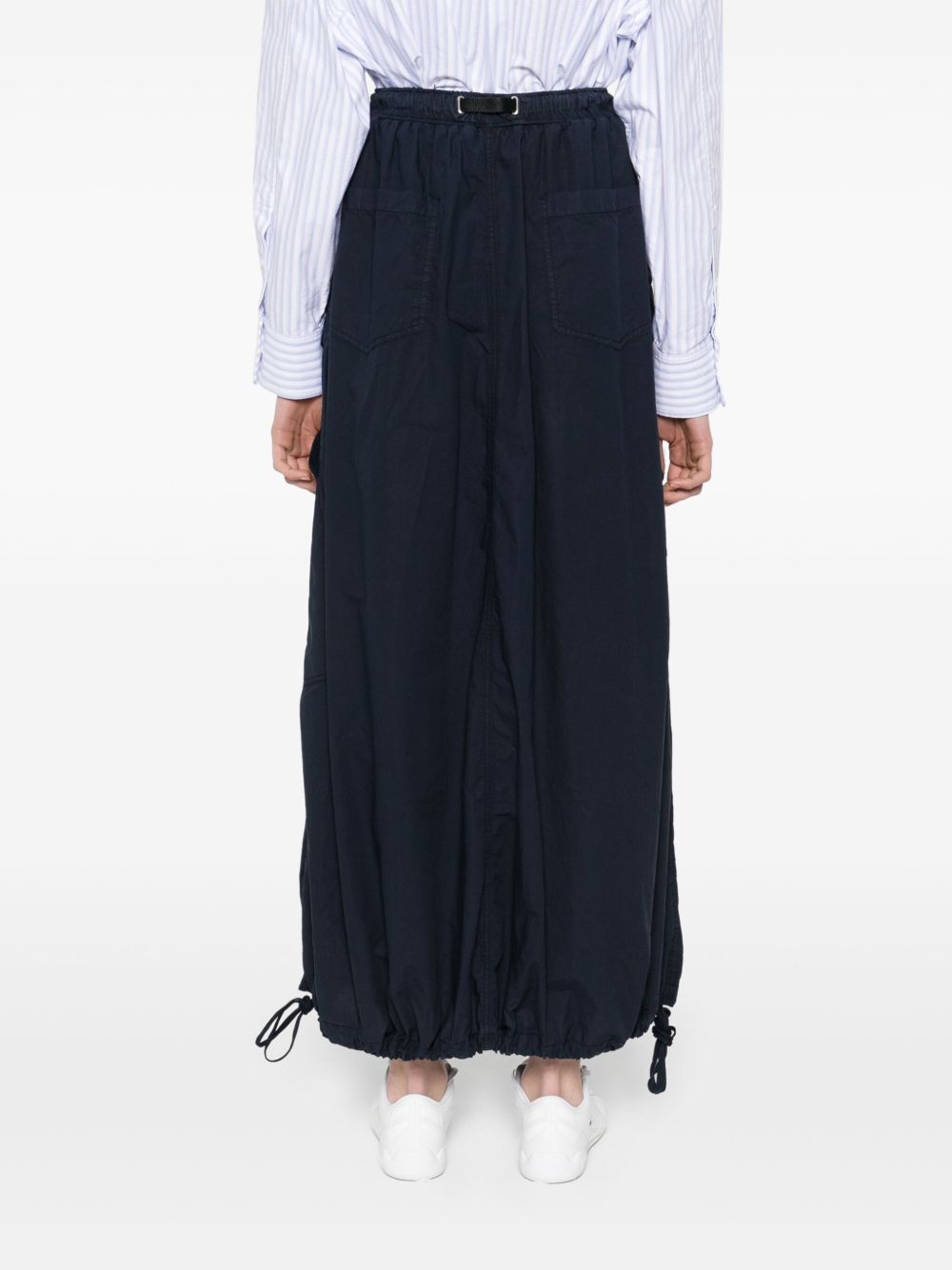 White Sand Skirts Blue long cotton skirt