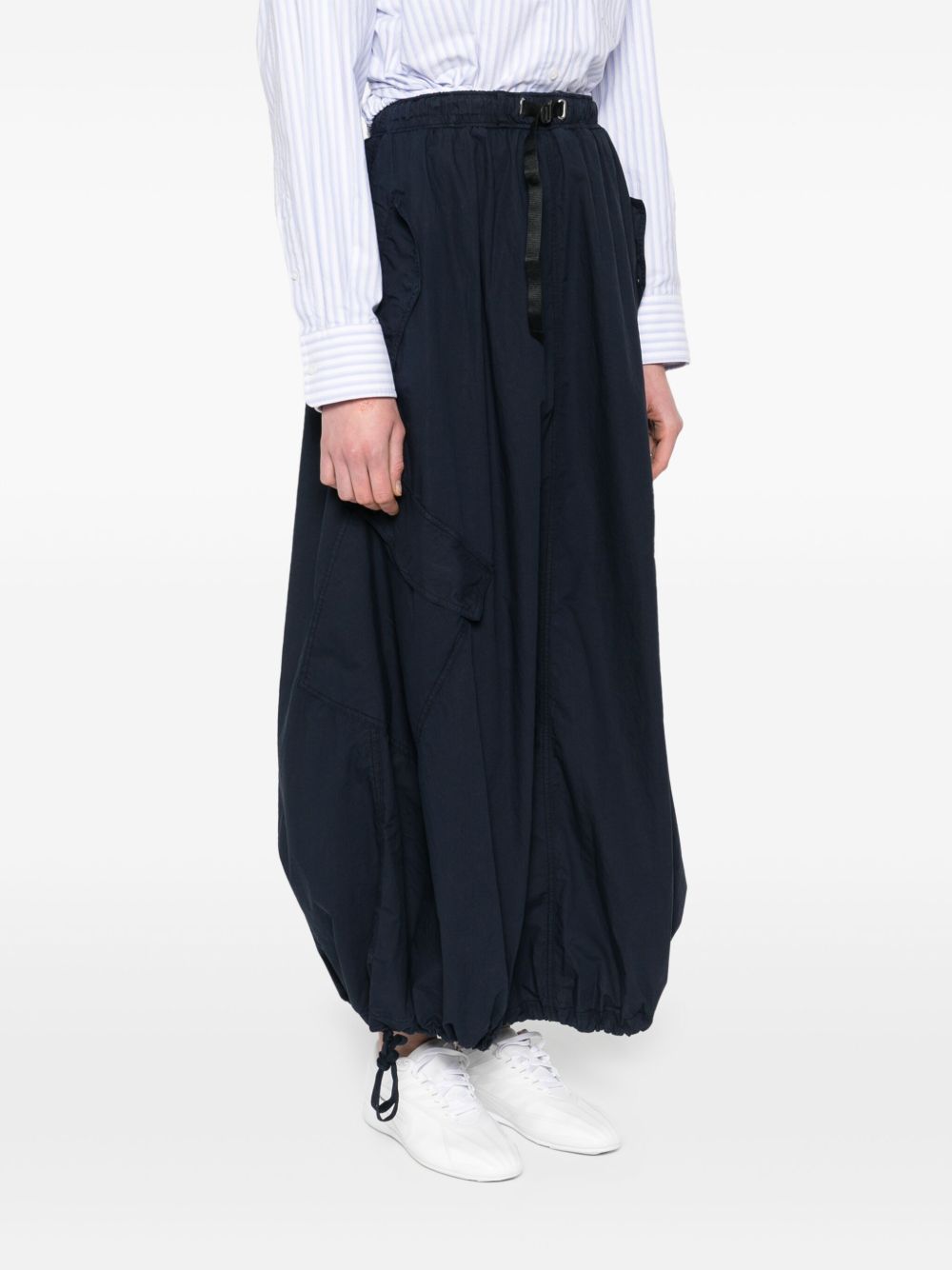 White Sand Skirts Blue long cotton skirt