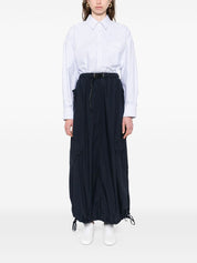 White Sand Skirts Blue long cotton skirt