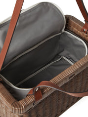 Beige Wicker Basket Bag — Brunello Cucinelli Shopper