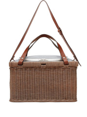 Beige Wicker Basket Bag — Brunello Cucinelli Shopper