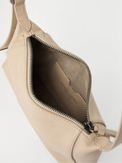 Duo Leather Shoulder Bag in Beige — Brunello Cucinelli
