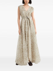 Brunello Cucinelli Dresses long silk organza print