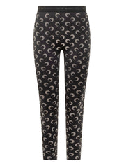 Marine Serre Trousers Black with Crystal Embellishment