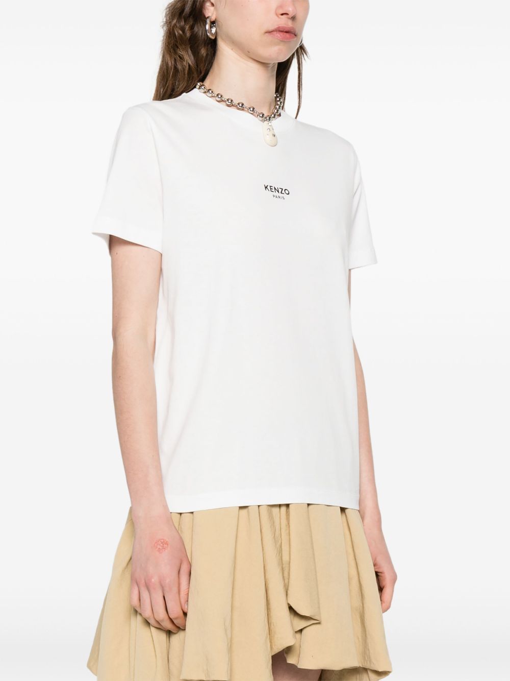 T-shirt en coton blanc CONVERSE X KENZO