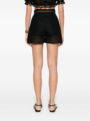 Ermanno Scervino Sangallo lace shorts in black
