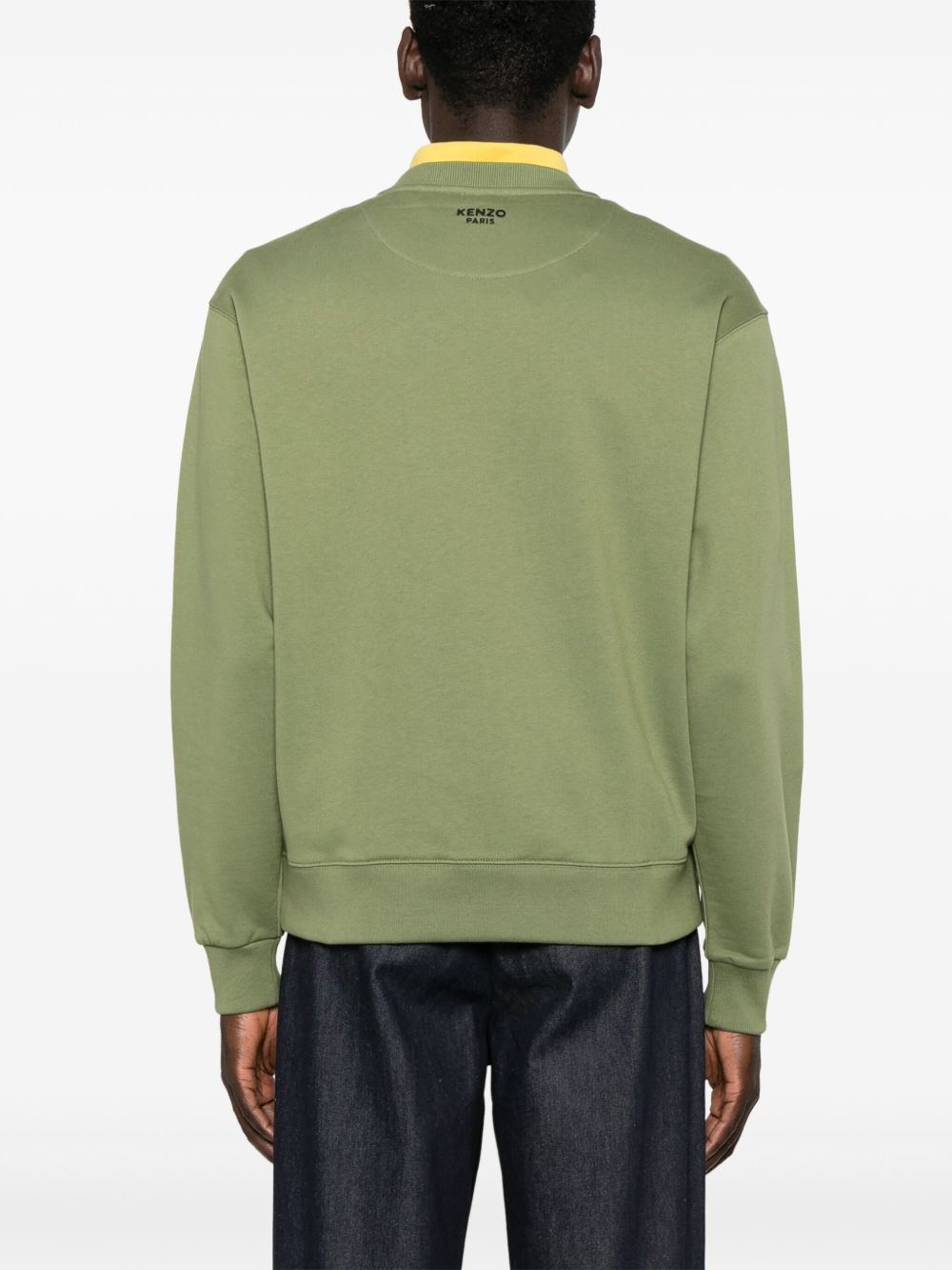 CONVERSE X KENZO Green Cotton Crewneck Sweater