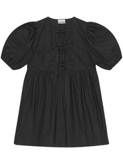 Ganni Dresses Black organic cotton mini dress