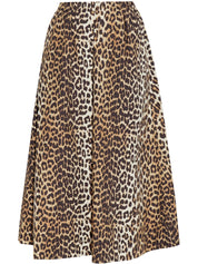 Ganni Skirts Brown organic cotton midi