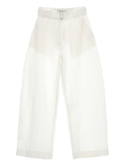 Pantalon Studio Nicholson en coton blanc