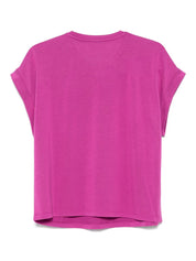 Emporio Armani T-shirts and Polos Purple crew neck logo tee