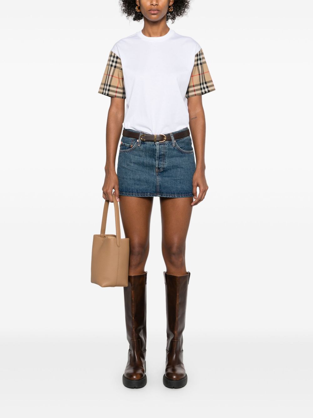 Burberry T-shirts and Polos White cotton crew neck