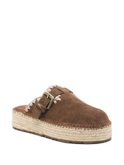 Mou Sandals Leather Brown