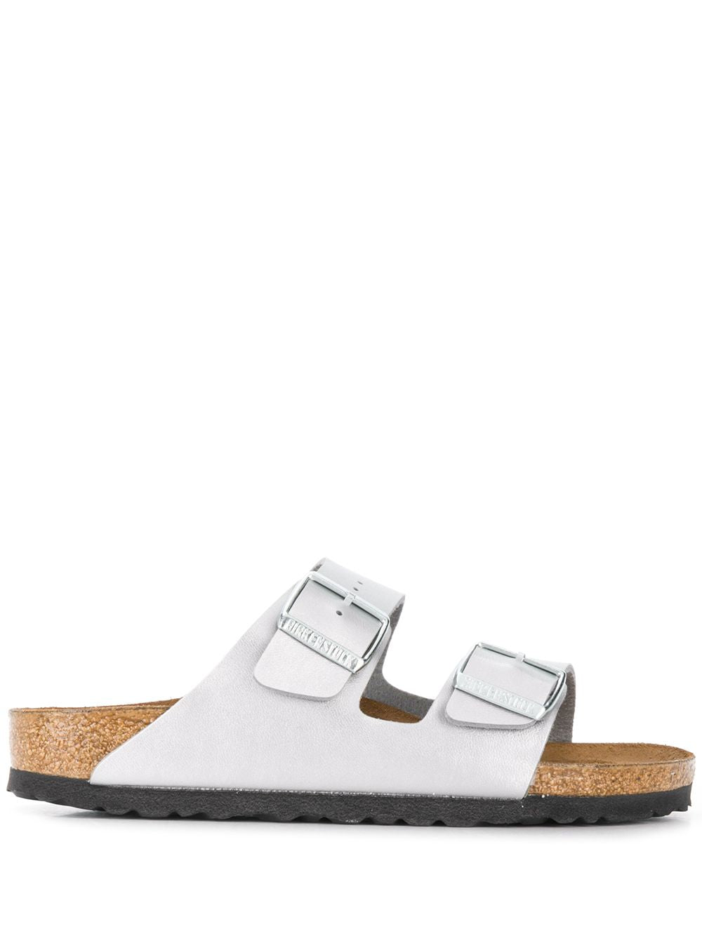 Birkenstock Sandals Silver leather narrow fit