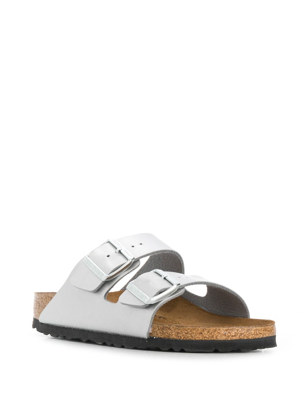 Birkenstock Sandals Silver leather narrow fit