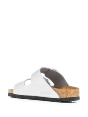 Birkenstock Sandals Silver leather narrow fit