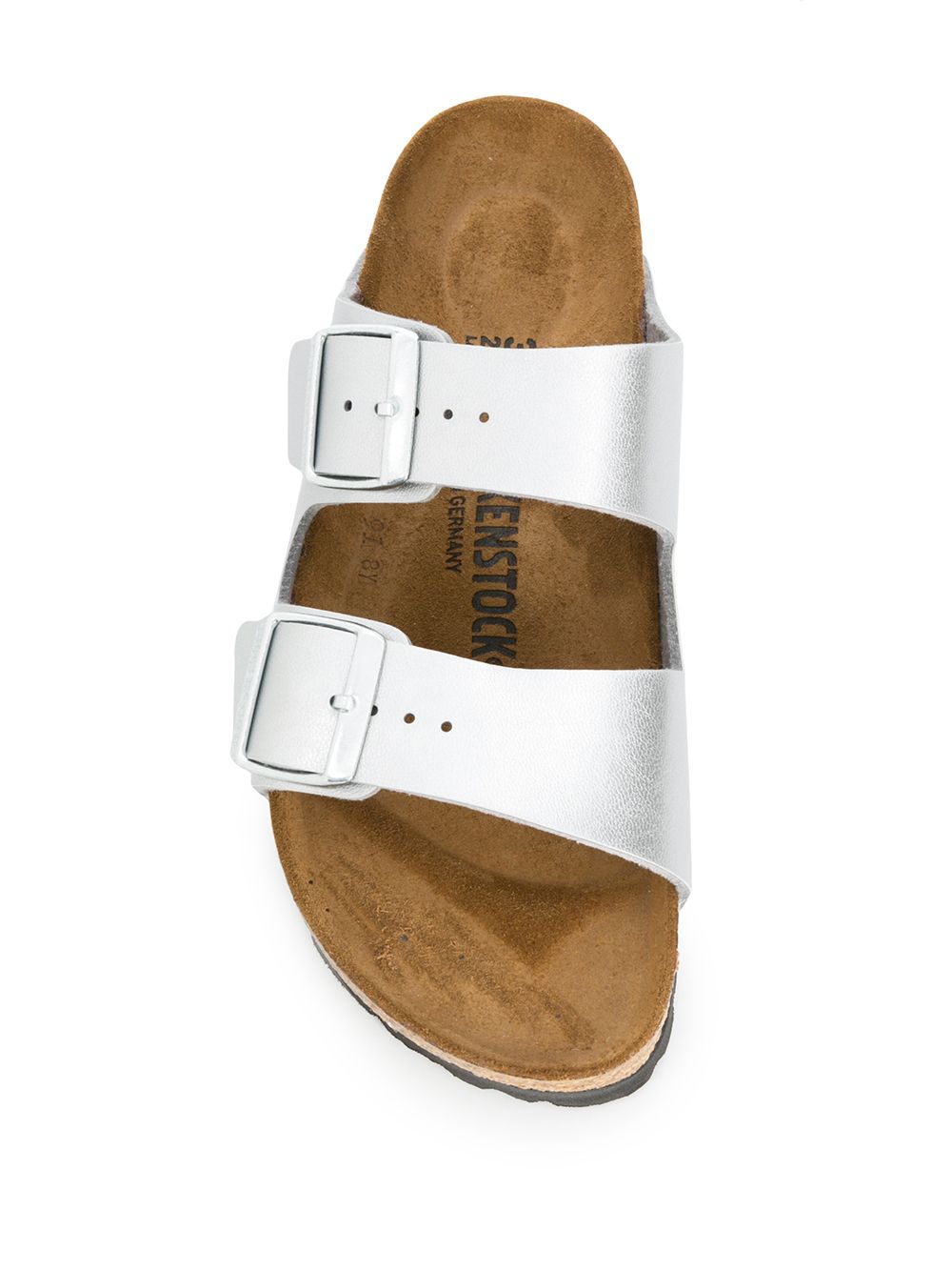 Birkenstock Sandals Silver leather narrow fit