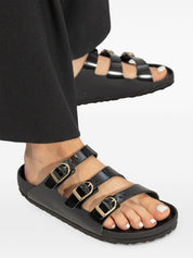 Birkenstock Sandals Black leather narrow fit