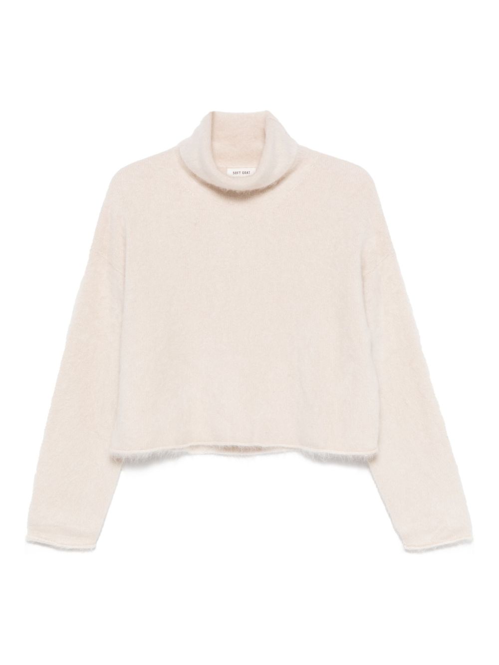 Ivory Cashmere Turtleneck — Soft Goat Sweater