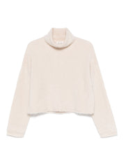 Ivory Cashmere Turtleneck — Soft Goat Sweater