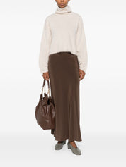 Ivory Cashmere Turtleneck — Soft Goat Sweater