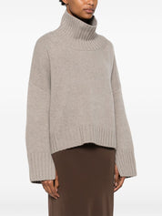 Light Grey Cashmere Turtleneck — Soft Goat Sweater