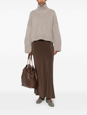 Light Grey Cashmere Turtleneck — Soft Goat Sweater