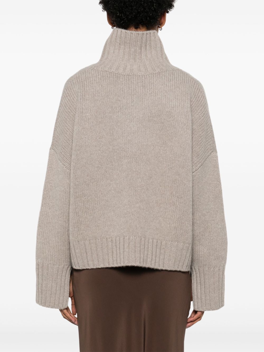 Light Grey Cashmere Turtleneck — Soft Goat Sweater